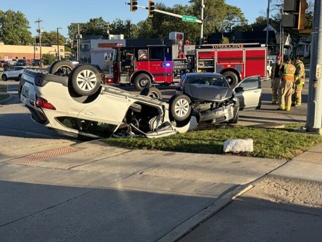 Rollover Crash Reported West of Downtown Topeka, One Injured