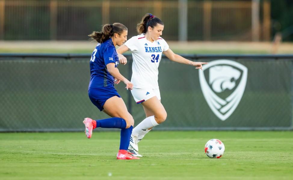 Kansas Soccer Secures 2-0 Victory Over Kansas State
