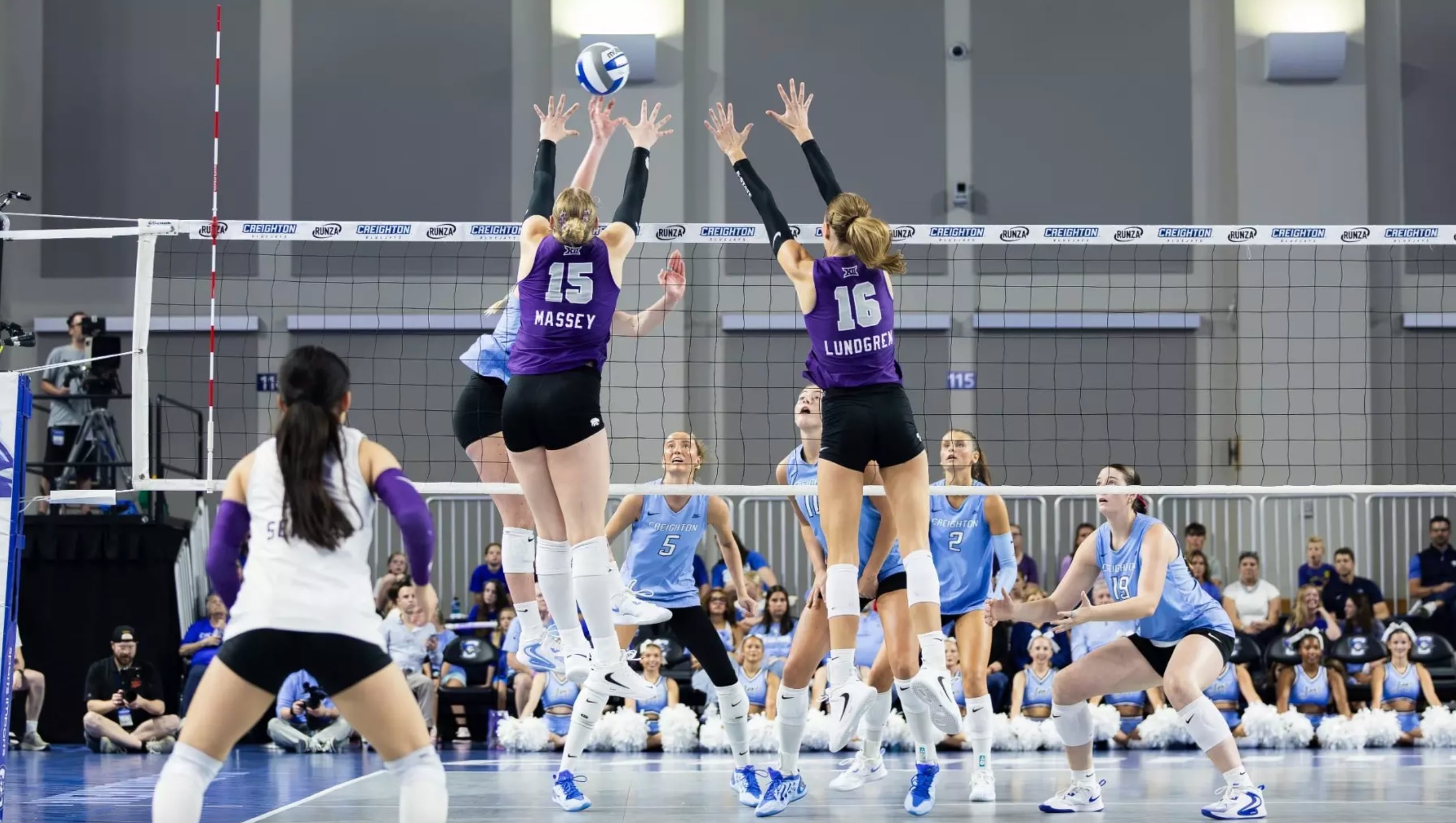 K-State Volleyball’s Lundgren and Massey Earn Big 12 Starting Seven Honors Amidst Perfect Start