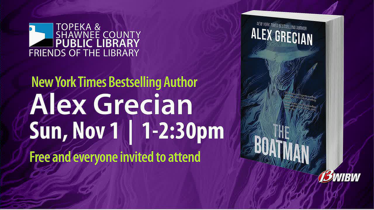 Alex Grecian Scheduled for Topeka Library Author Talk