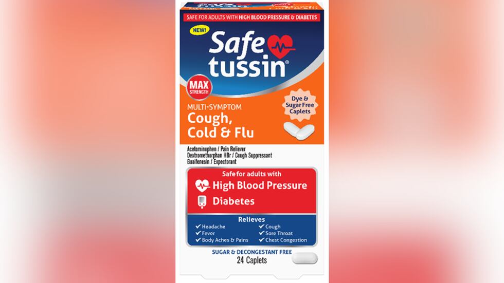 The packaging of the Safetussin is not child-resistant because a tablet can be pushed through...