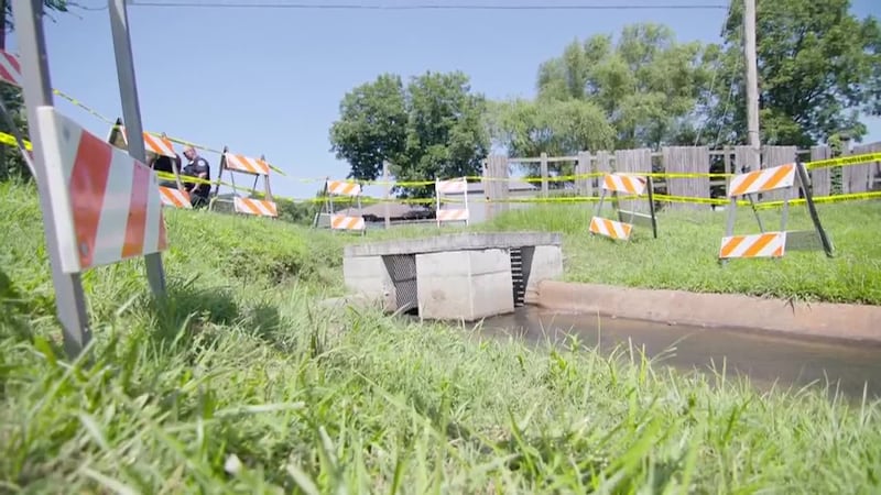 An Arkansas girl is recovering after a scary incident in a storm drain.