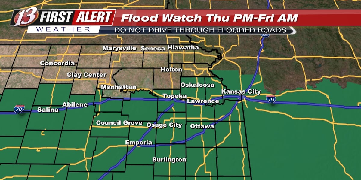Thursday forecast: Rain, heavy at times