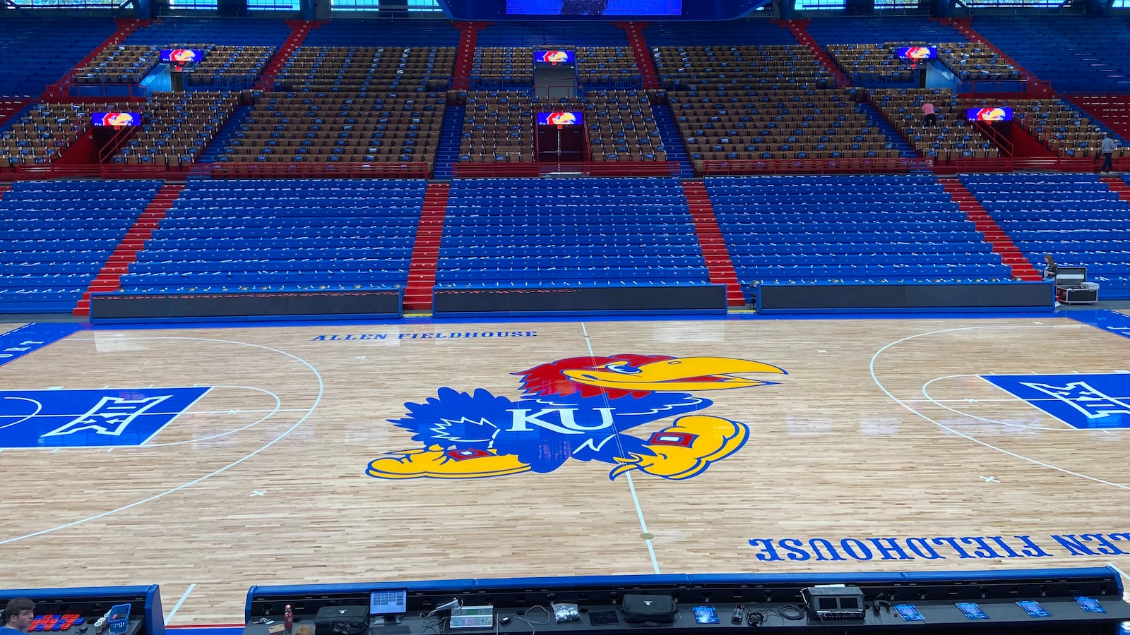 Kansas Athletics Debut Slight New Look To Allen Fieldhouse Court kansas-athletics-debut-slight-new-look-to-allen-fieldhouse-court