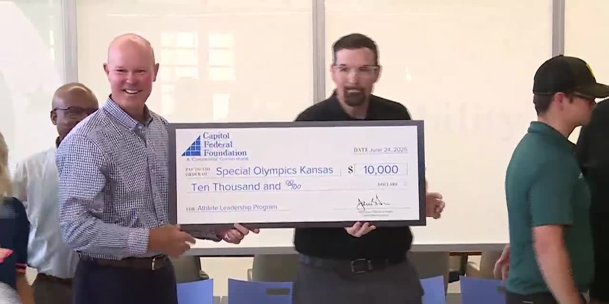 Capitol Federal Foundation presents $10,000 donation to Special Olympics Kansas