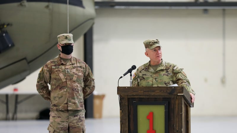 Boss Fort Riley Ft. Riley’s Demon Brigade uncases colors upon stateside return