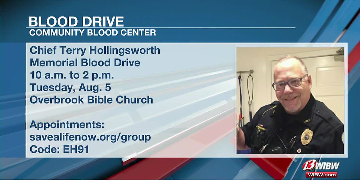 Blood drive honors memory of late Overbrook police chief