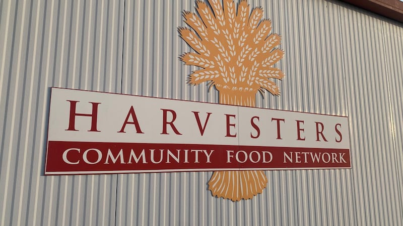 A Harvesters food distribution is set for Thursday morning on the south side of the Kansas...