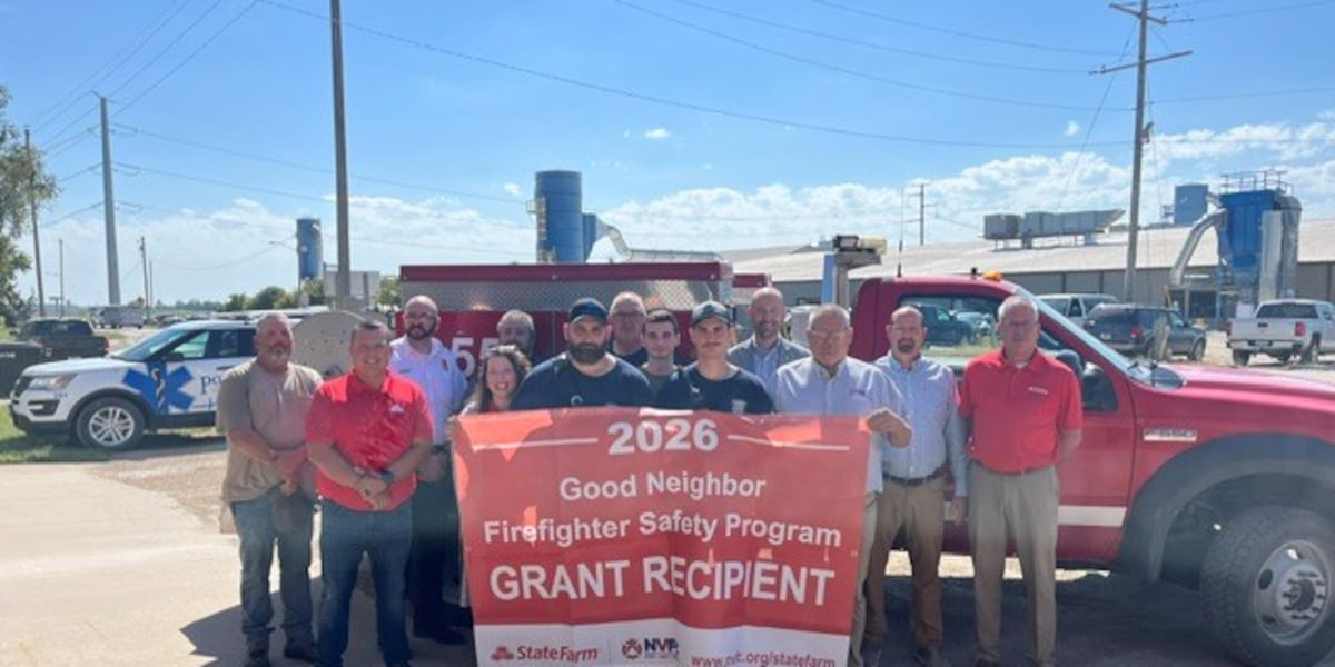 Belvue Township Fire Dept. receives $10K grant for needed equipment