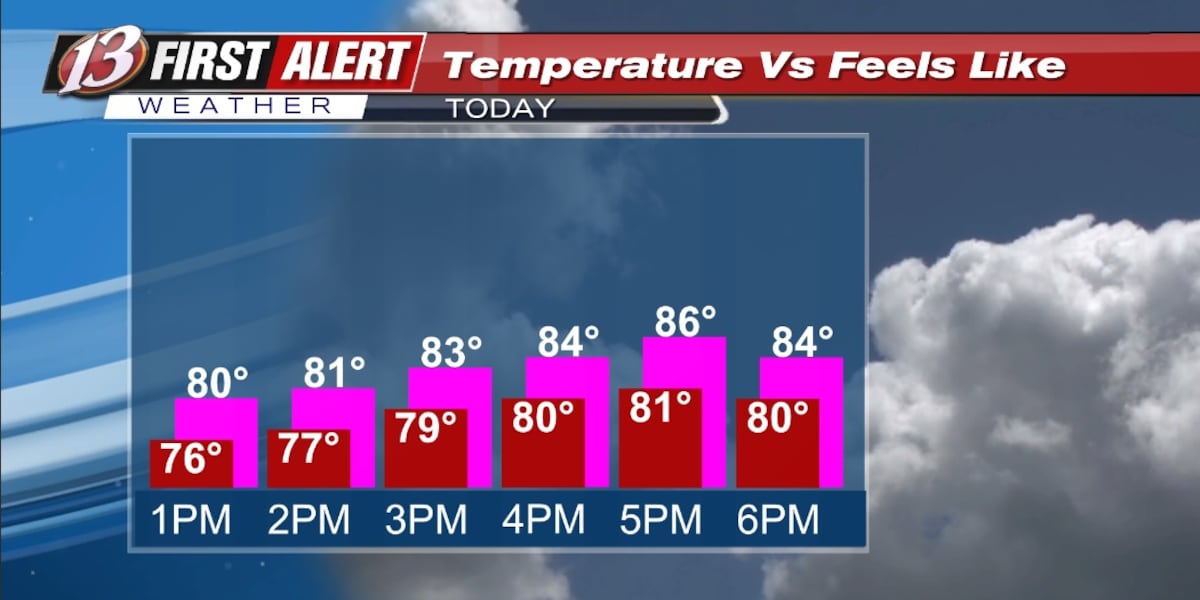 Friday forecast: Mild and muggy
