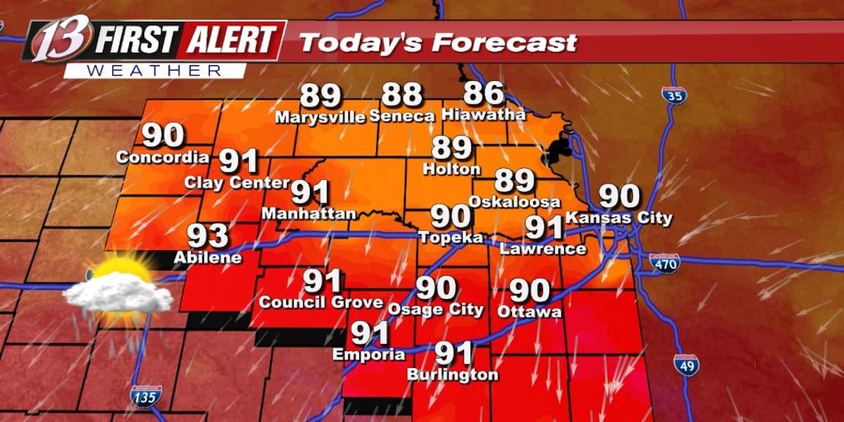 Thursday forecast: Leftover showers early, mainly dry