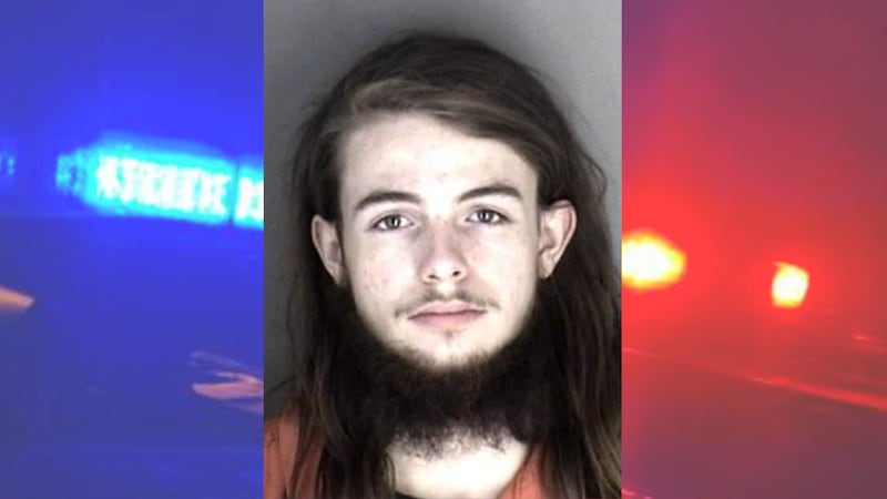 Christian Scott Hay, 19, was arrested early Monday after he fled from Topeka police officers...