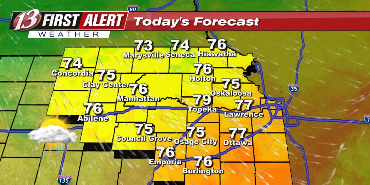 Friday forecast: A pleasant afternoon