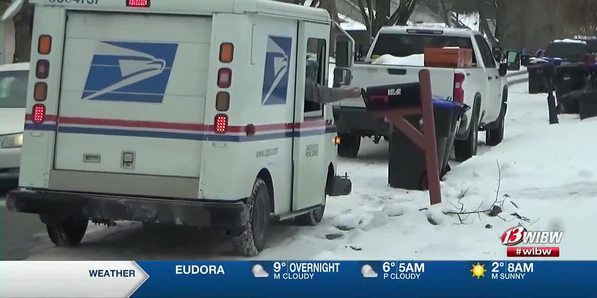 Mail Raining Down USPS says recent winter weather has caused some delays in mail delivery