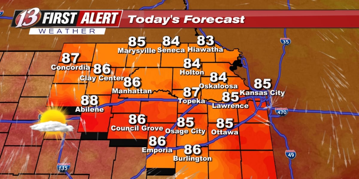 Topeka Weather Forecast: Cooler Temperatures and 80s Ahead