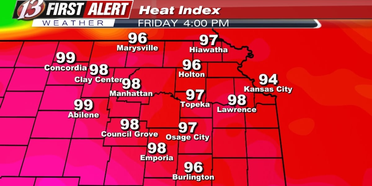 Friday forecast: Hotter today, late day storms