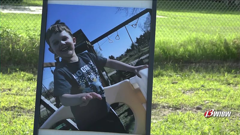 Community members gathered in Junction City to honor four-year-old Axel.