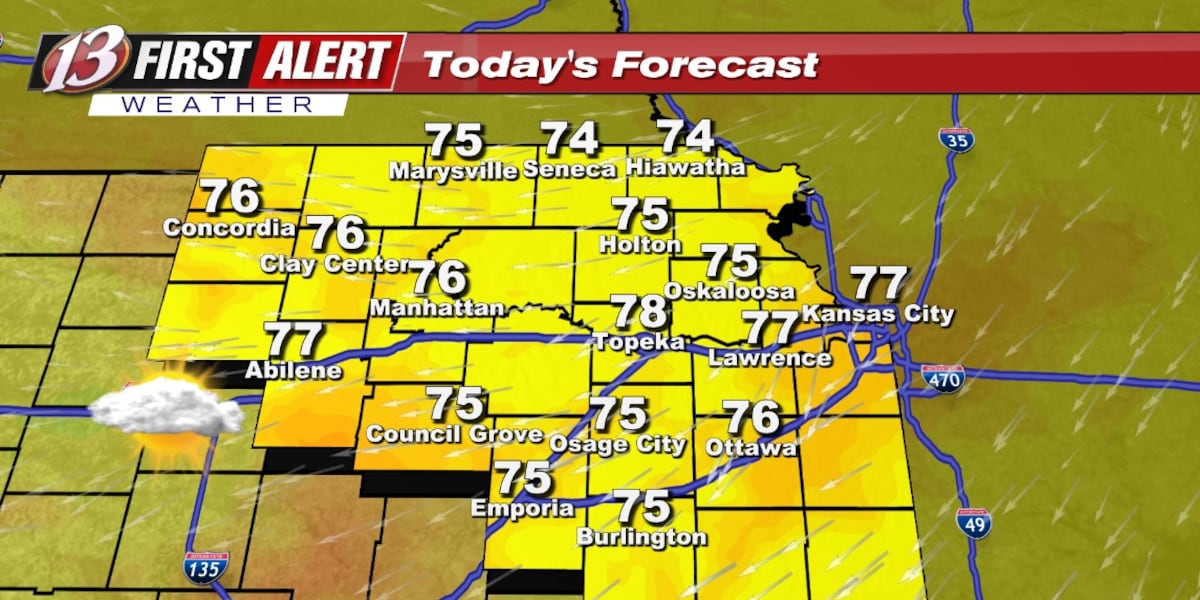 Monday forecast: Cool and dry today