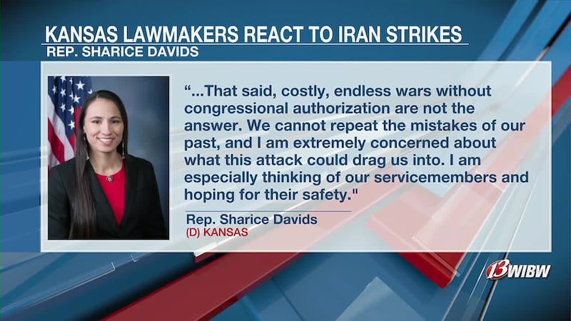 Kansas political leaders are weighing in after the United States and Israel launched a major...