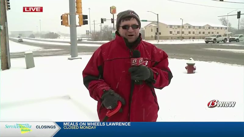 13's Phil Anderson gives us a look at the snowy streets around Topeka.